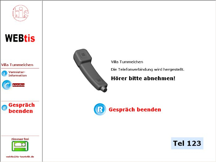 Aufbau der Telefonverbindung